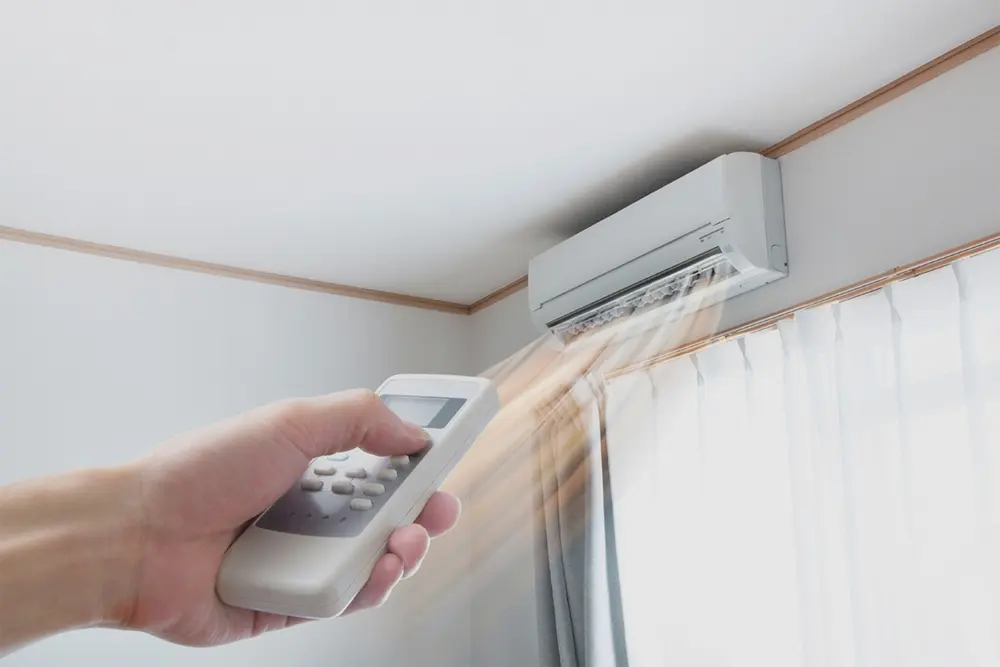 Aire acondicionado silencioso con control remoto