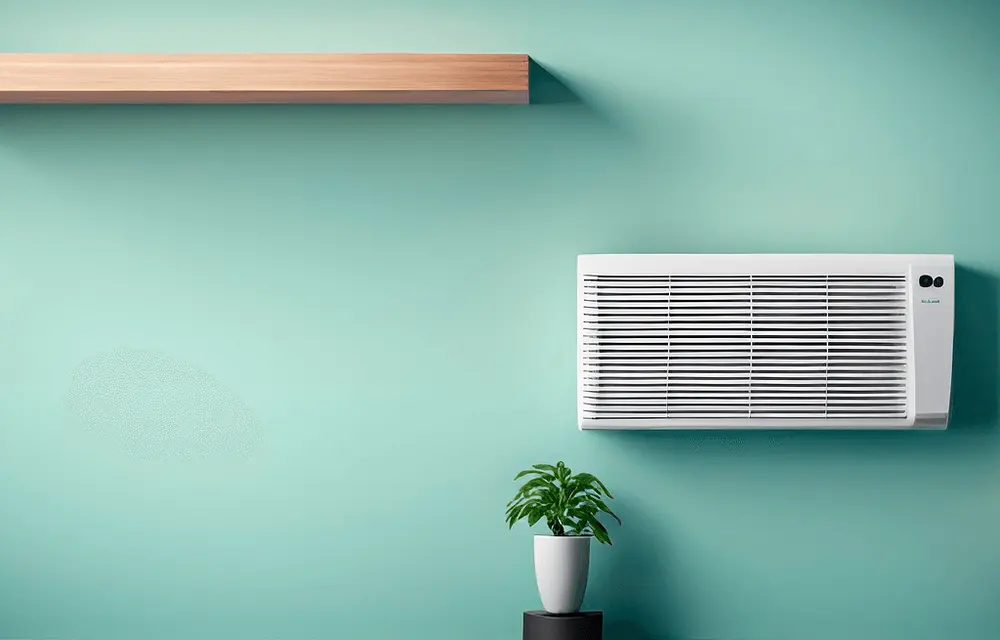 Aire acondicionado instalado en la pared.
